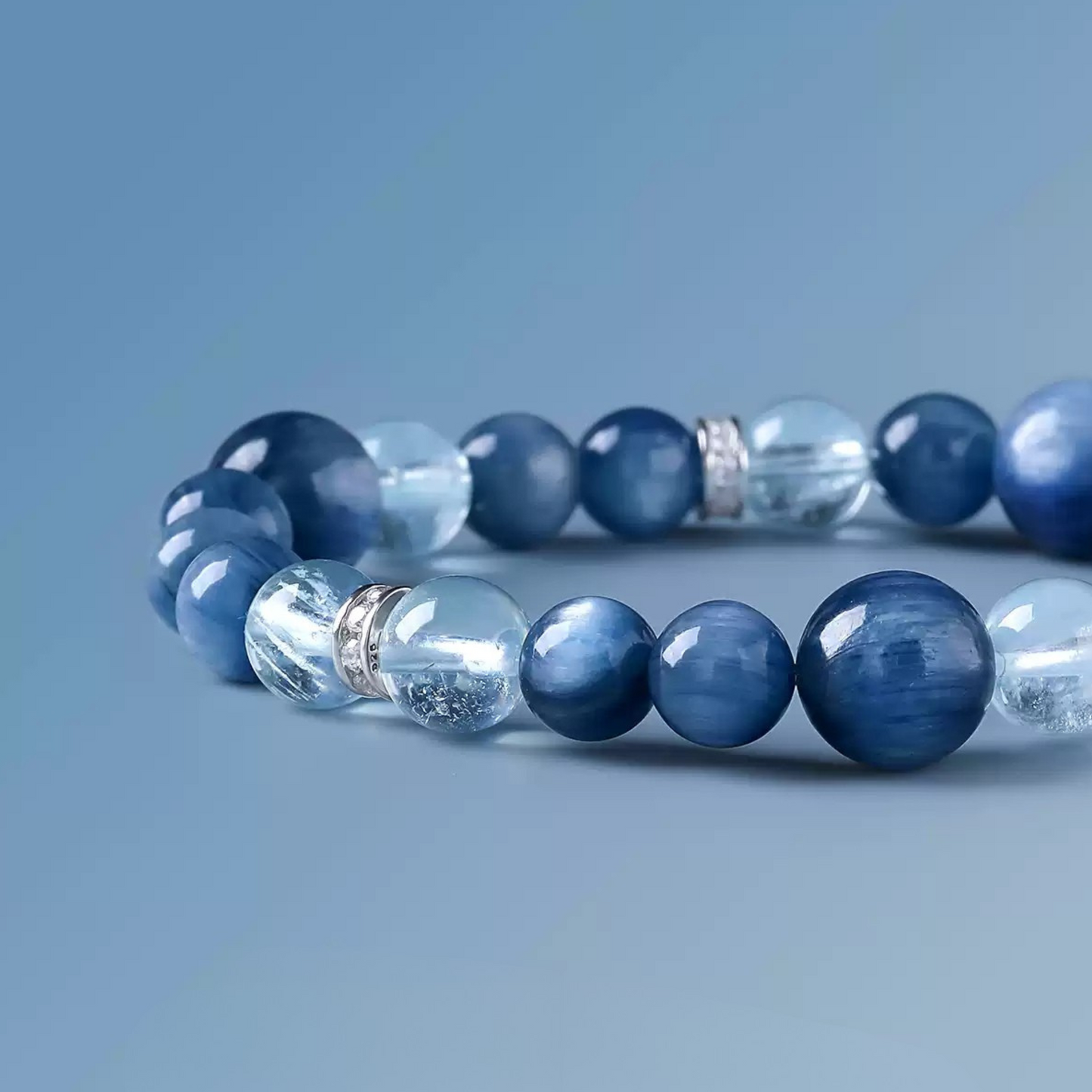 Natural Kyanite Crystal Bracelet - Water Element
