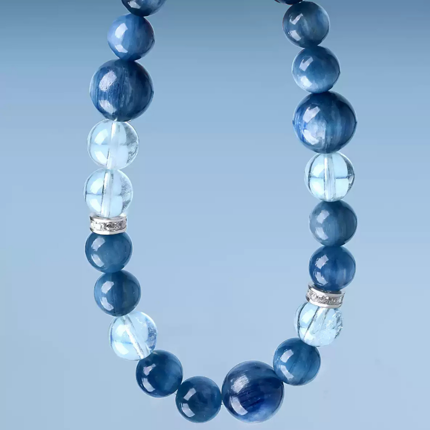 Natural Kyanite Crystal Bracelet - Water Element
