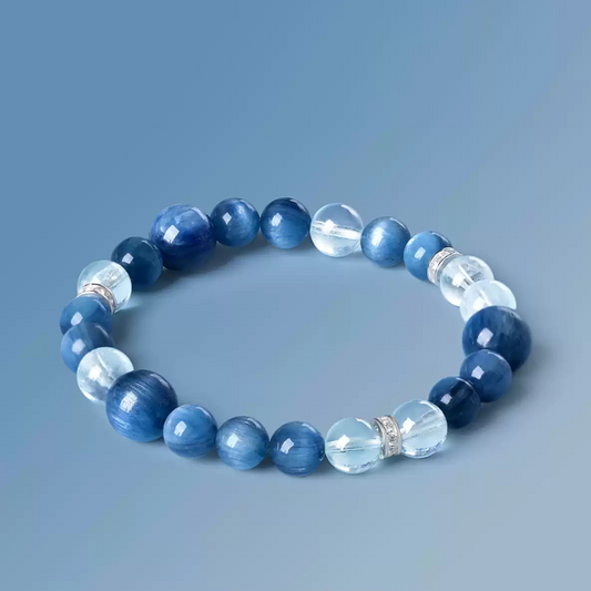 Natural Kyanite Crystal Bracelet - Water Element
