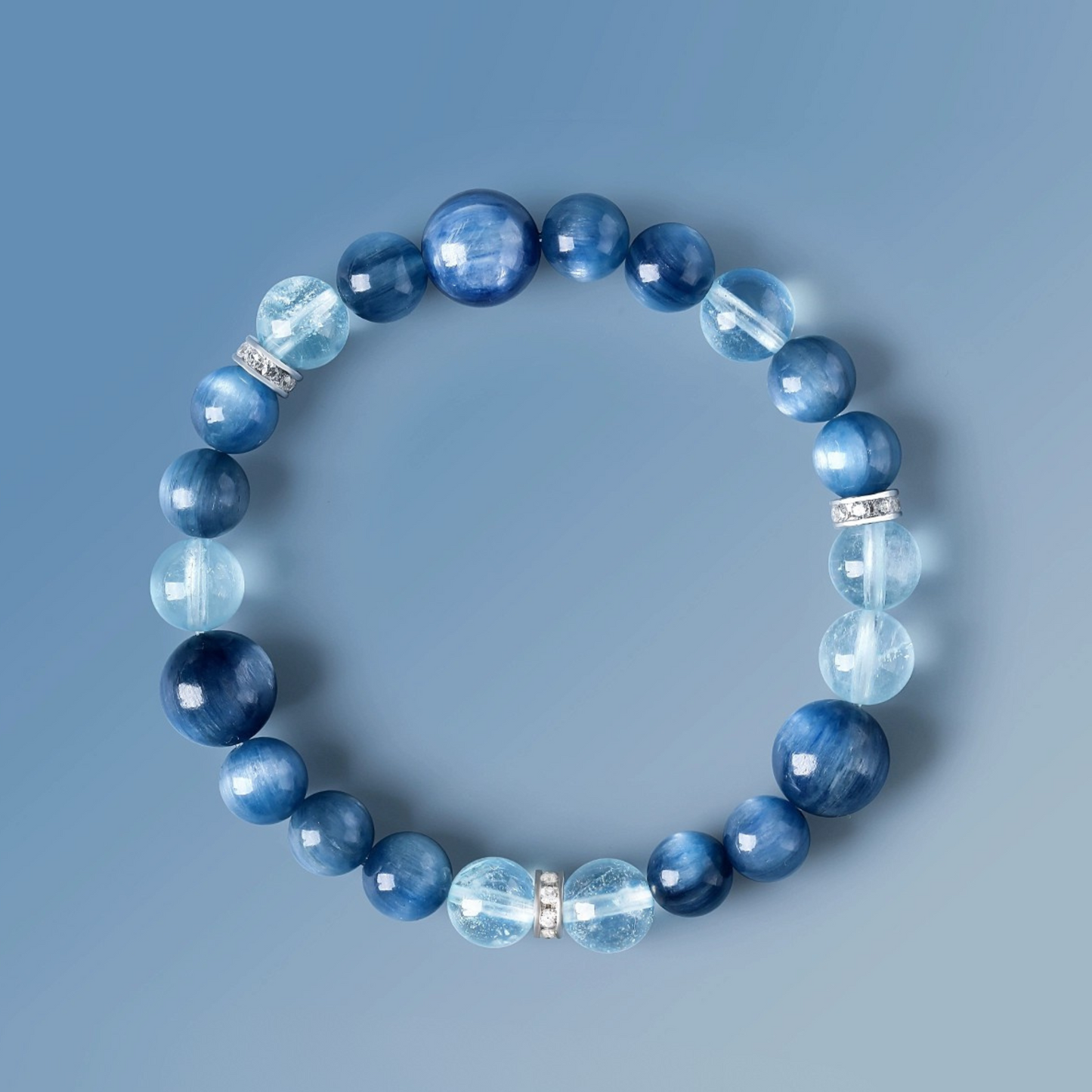 Natural Kyanite Crystal Bracelet - Water Element